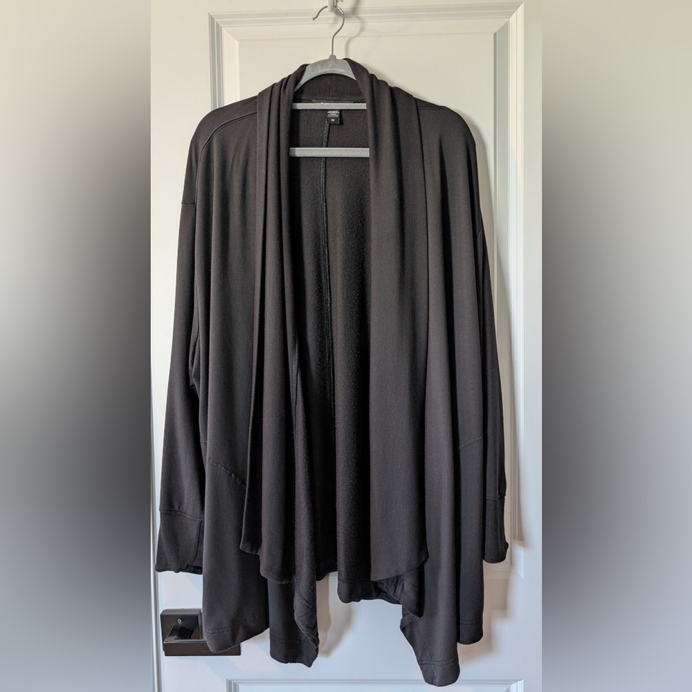 Athleta Pranayama Restore Wrap Cardigan Black Size 2X
